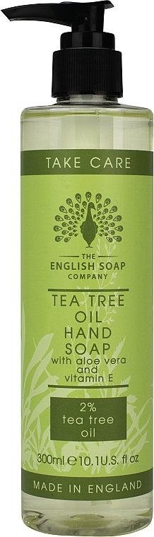 Liquid Hand Soap with Tea Tree Oil - The English Soap Company Take Care Collection Tea Tree Oil Hand Soap — photo N1