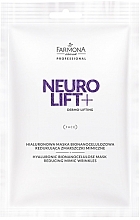 Fragrances, Perfumes, Cosmetics Moisturizing Hyaluronic Acid Mask - Farmona Neuro Lift+ Hyaluronic Mask