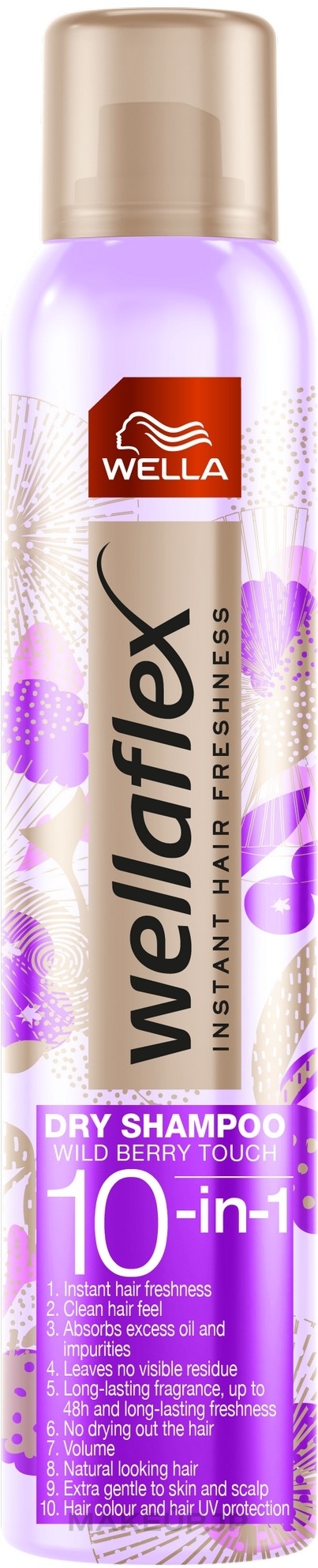 Touch of Wild Berries Dry Shampoo - Wella Wellaflex Wild Berries 10-in-1 Dry Shampoo — photo 180 ml