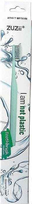 Biodegradable Toothbrush, turquoise - Zuzii Toothbrush — photo N1