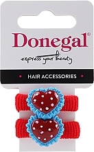 Fragrances, Perfumes, Cosmetics Hair Bands, FA-5633, red hearts - Donegal