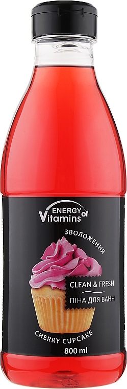 Cherry Delight Bath Foam Cocktail - Vkusnyye Sekrety Energy of Vitamins — photo N1