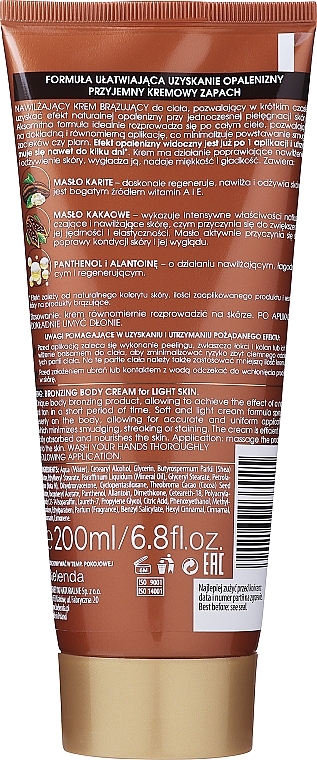 Moisturizing Bronzing Balm for Light Skin - Bielenda Magic Bronze 2in1 Moisturizing Bronze Cream for Light Skin — photo N2