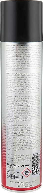 Extra Strong Hold Spray - Be Hair The Style Fix Hero — photo N2