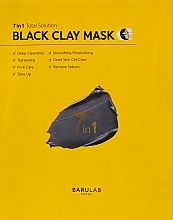 Fragrances, Perfumes, Cosmetics Cleansing Clay Sheet Mask - Barulab Black Clay Mask