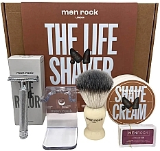 Set, 5 products - Men Rock Ultimate Classic Shaving Gift Set Sandalwood — photo N1