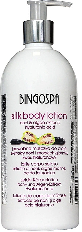 Body Silk Lotion with Noni Seaweed Extract and Olive Oil - BingoSpa — photo N3