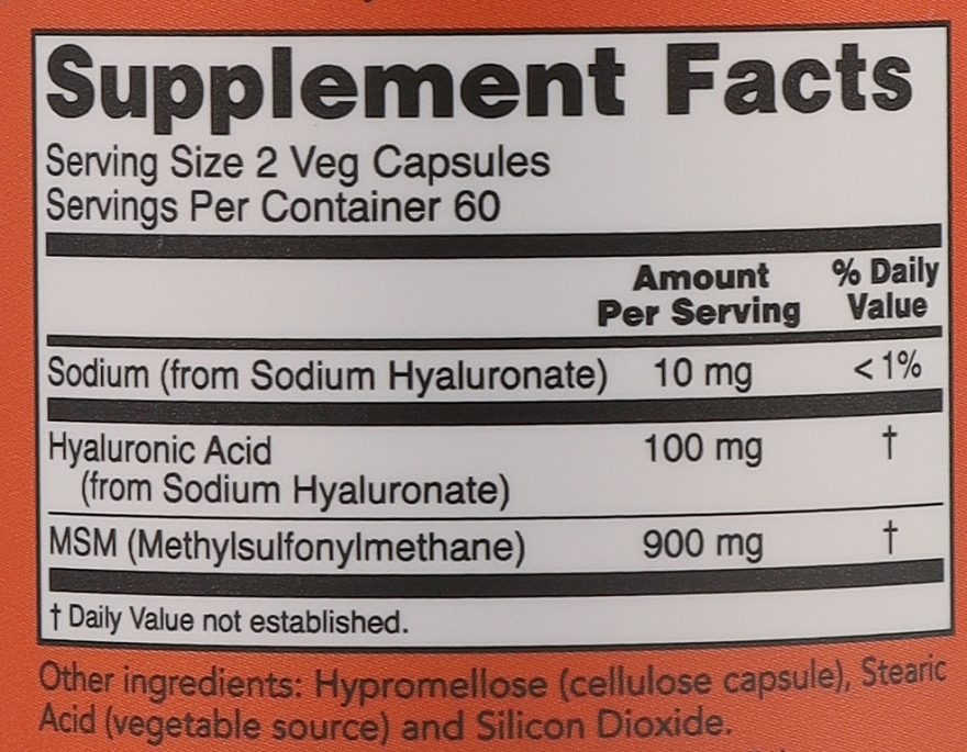 Hyaluronic Acid - Now Foods Hyaluronic Acid 50 mg — photo N5