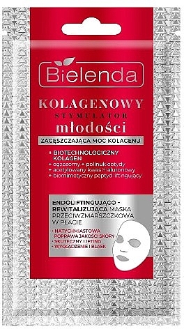 Repairing Anti-Wrinkle Sheet Mask - Bielenda Collagen Youth Stimulator Mask	 — photo N1