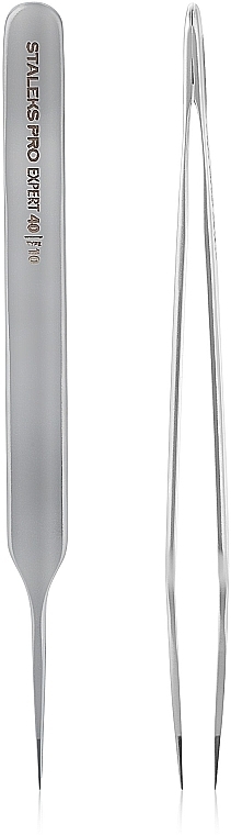 Professional Eyelash Tweezers - Staleks Expert 40 Type 10 — photo N1