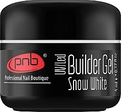 Camouflage Nail Gel, show white - PNB UV/LED Builder Gel Cover Snow White — photo N1