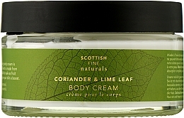Body Cream "Coriander & Lime Leaf" - Scottish Fine Soaps Naturals Coriander & Lime Leaf Body Cream — photo N1
