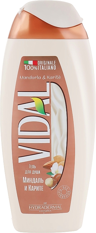 Almond & Shea Butter Shower Gel - Vidal Mandorla & Karite Shower Gel — photo N2
