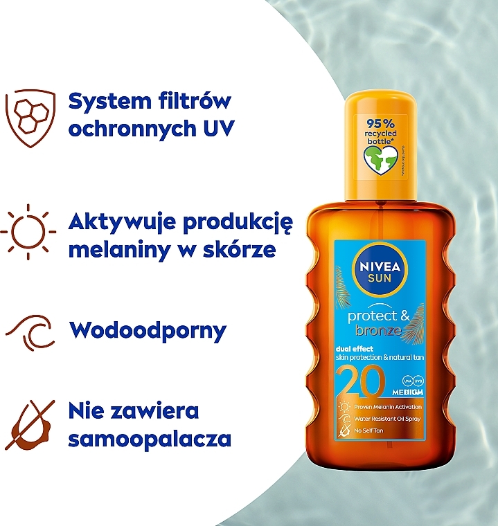 Sun Protective Oil - NIVEA Sun Care Protect & Bronze Oil SPF 20 — photo N3