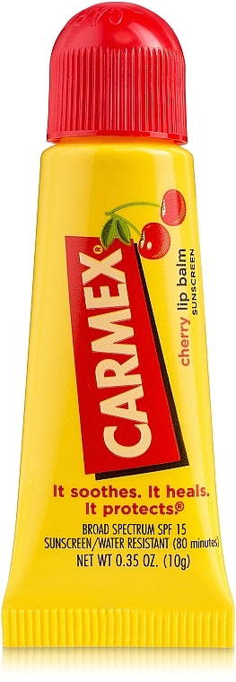 Tuba Lip Balm "Cherry" - Carmex Cherry Lip Balm — photo N3