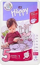 Baby Diapers 12-25 kg, size 5, 1 pcs - Bella Baby Happy Junior — photo N1