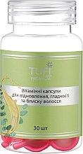 Vitamin capsules for hair restoration, smoothness and shine - Tufi Profi Premium — photo N1