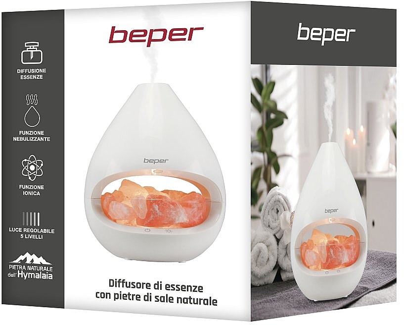 Aroma Diffuser with Natural Salt Stones - Beper Aroma Diffuser With Natural Salt Stones — photo N4