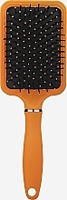 Fragrances, Perfumes, Cosmetics Wide Rectangular Hairbrush with Nylon Bristles, orange - Disna Pharma