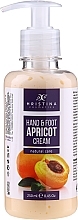 Fragrances, Perfumes, Cosmetics Apricot Hand & Foot Cream - Hristina Cosmetics Hand & Foot Apricot Cream