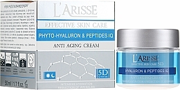 Fragrances, Perfumes, Cosmetics Hyaluronic Acid and Peptides Anti-Wrinkle Cream 45+ - Ava Laboratorium L'Arisse 5D Anti-Wrinkle Cream Phytohyaluron + Peptides