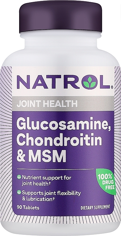 Glucosamine, Chondroitin & MSM - Natrol Glucosamine, Chondroitin & MSM — photo N1