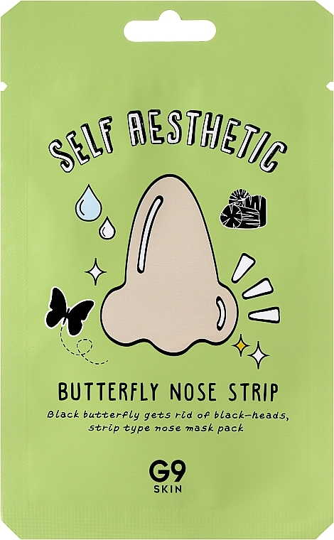 Anti-Blackhead Butterfly Nose Strip - G9Skin Self Aesthetic Butterfly Nose Strip — photo N3