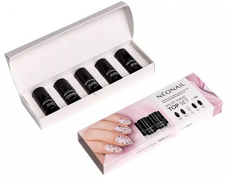 Set - NeoNail Professional Must Have Top Set (nail/top/5*3ml) — photo N3