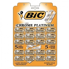 Fragrances, Perfumes, Cosmetics Razor Blades Set "Chrome Platinum", 5x20pcs - Bic