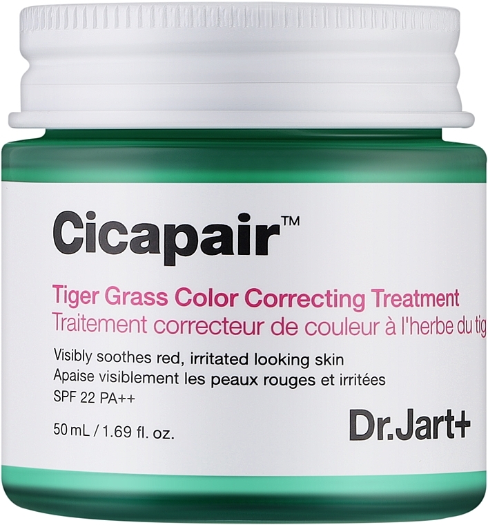 Corrective Face Cream - Dr. Jart+ Cicapair Tiger Grass Color Correcting Treatment SPF22 PA++ — photo N1