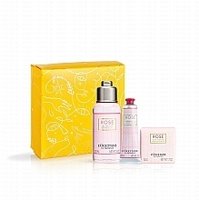 Fragrances, Perfumes, Cosmetics L'Occitane Rose - Set (h/cr/30ml + sh/g/75ml + soap/50g)