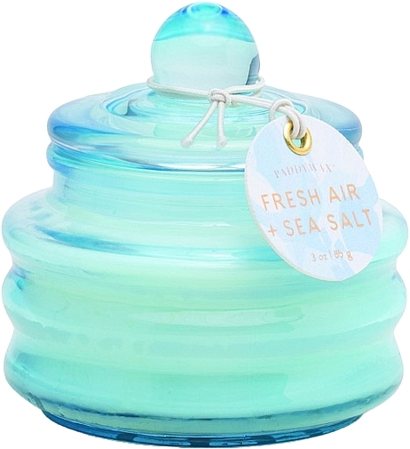 Fresh Air & Sea Salt Scented Candle - Paddywax Beam Glass Candle Fresh Air & Sea Salt — photo N1