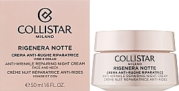 Face & Neck Night Cream - Collistar Rigenera Anti-Wrinkle Repairing Night Cream — photo N2