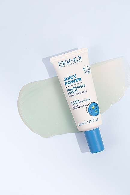 Moisturizing Face Sorbet - Bandi Professional Juicy Power Hydrating Sorbet Blueberry + Hyaluronic Acid — photo N3