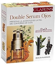 Fragrances, Perfumes, Cosmetics Set - Clarins Double Serum Eyes Set (eye/ser/20 ml + mascara/3 ml + kho/0.5 g)