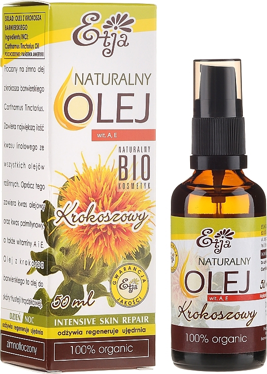 Natural Safflower Oil - Etja Natural Safflower Cold Pressed — photo N1