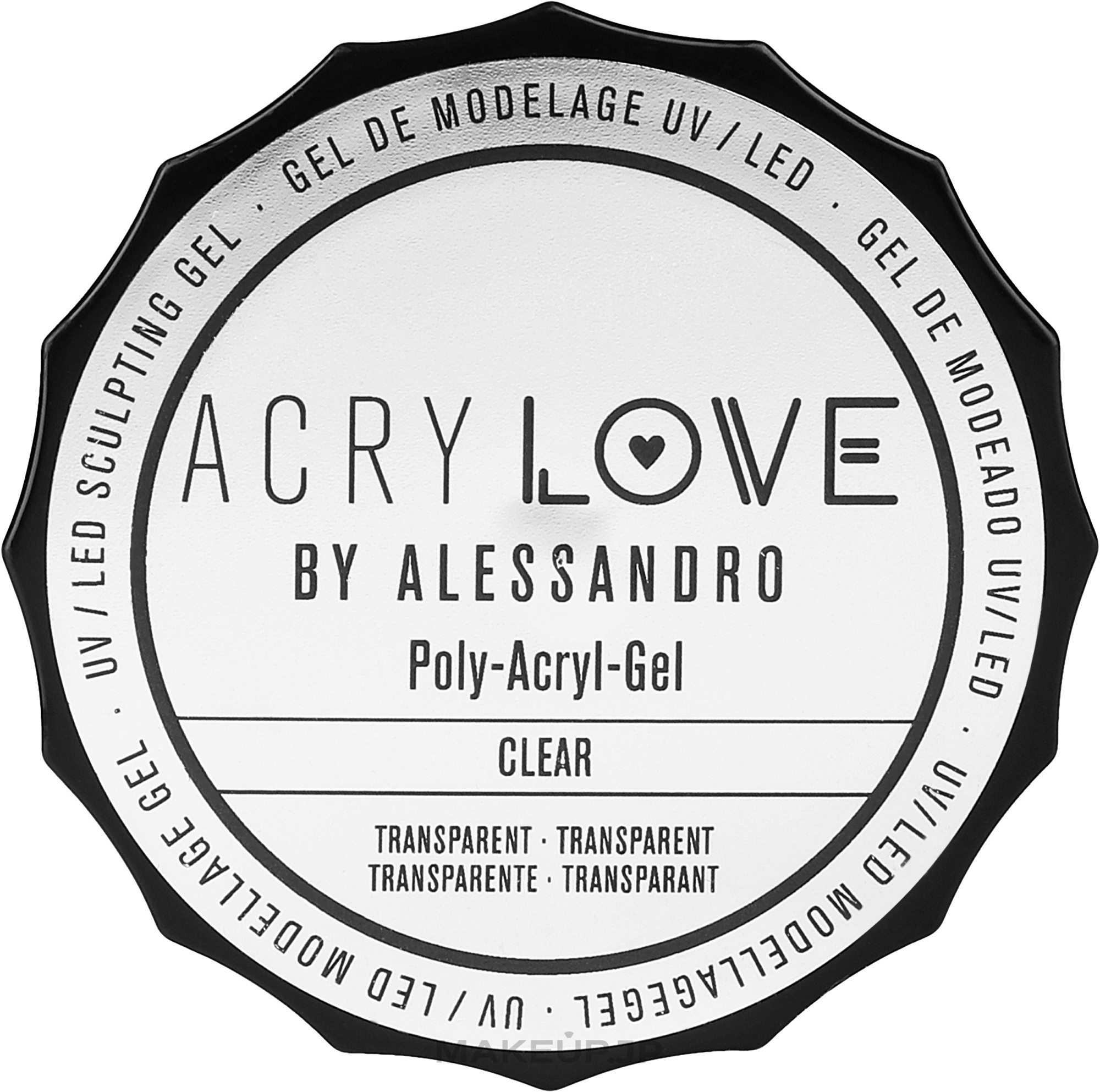 Polyacrylic Nail Gel - Alessandro International AcryLove Poly-Acryl-Gel — photo 15 g