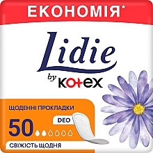 Fragrances, Perfumes, Cosmetics Panty Liners "Normal", 50 pcs - Lidie Camomile Deo
