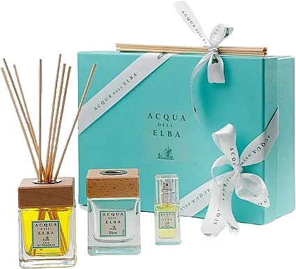 Set - Acqua Dell Elba Home Fragrances Mandarini & Fiori (diffuser/2x100 ml + room/spray/15 ml) — photo N1