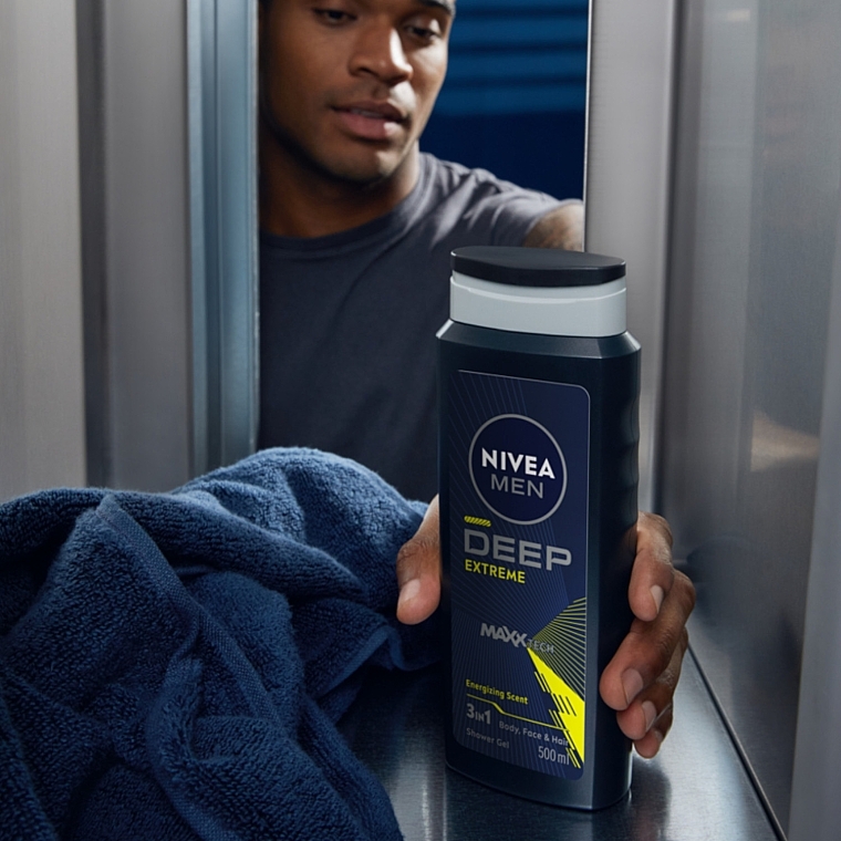 3in1 Shower Gel - Nivea Men Deep Sport MAXXTECH Shower Gel — photo N4