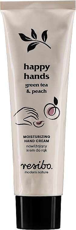 Moisturizing Green Tea & Peach Hand Cream - Resibo Happy Hands Moisturizing Hand Cream — photo N1