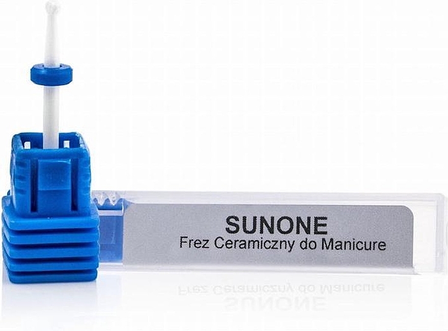 Ceramic Nail Drill CK2 'Small Ball', medium, blue - Sunone — photo N3