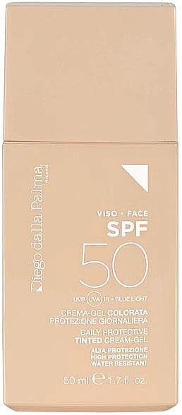 Sunscreen Toning Face Gel-Cream SPF50 - Diego Dalla Palma Sun Daily Protective Tinted Cream-Gel SPF50 — photo N1