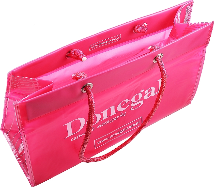 Folding Makeup Bag, 7006, with handles, pink - Donegal Cosmetic Bag — photo N2