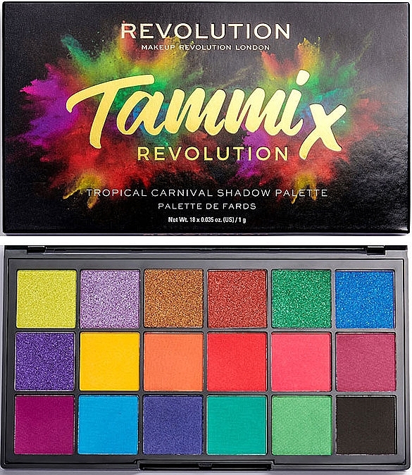 Eyeshadow Palette - Makeup Revolution X Tammi Tropical Carnival Palette — photo N1