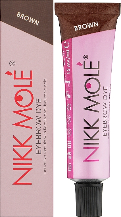 Brow & Lash Clor with Keratin & Hyaluronic Acid, tube - Nikk Mole — photo N1