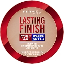 Fragrances, Perfumes, Cosmetics Matte Compact Face Powder - Rimmel Lasting Finish Compact Powder Foundation