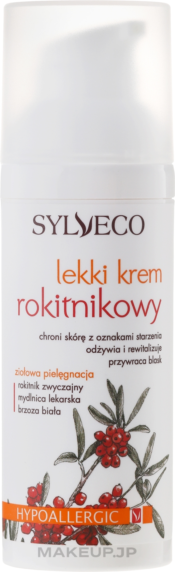 Light Sea Buckthorn Face Cream - Sylveco — photo 50 ml