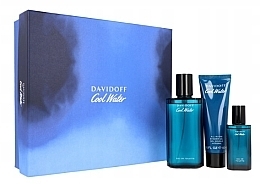 Fragrances, Perfumes, Cosmetics Davidoff Cool Water - Set (edt 75 ml + sh/gel 50 ml + edt//mini15 ml)