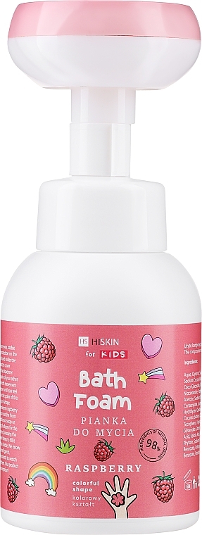Cleansing Hand & Body Foam for Kids "Raspberry" - HiSkin Kids — photo N1